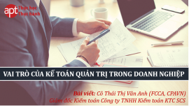 Kế toán quản trị trong quản lý và điều hành doanh nghiệp