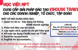 Học viện APT cung cấp giải pháp đào tạo Inhouse Training cho các doanh nghiệp, tổ chức, tập đoàn