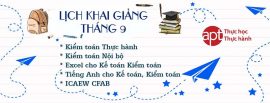 Lịch khai giảng t9.2019