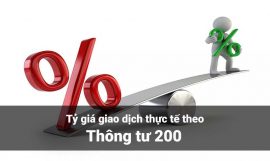 tỷ giá giao dịch thực tế theo thông tư 200